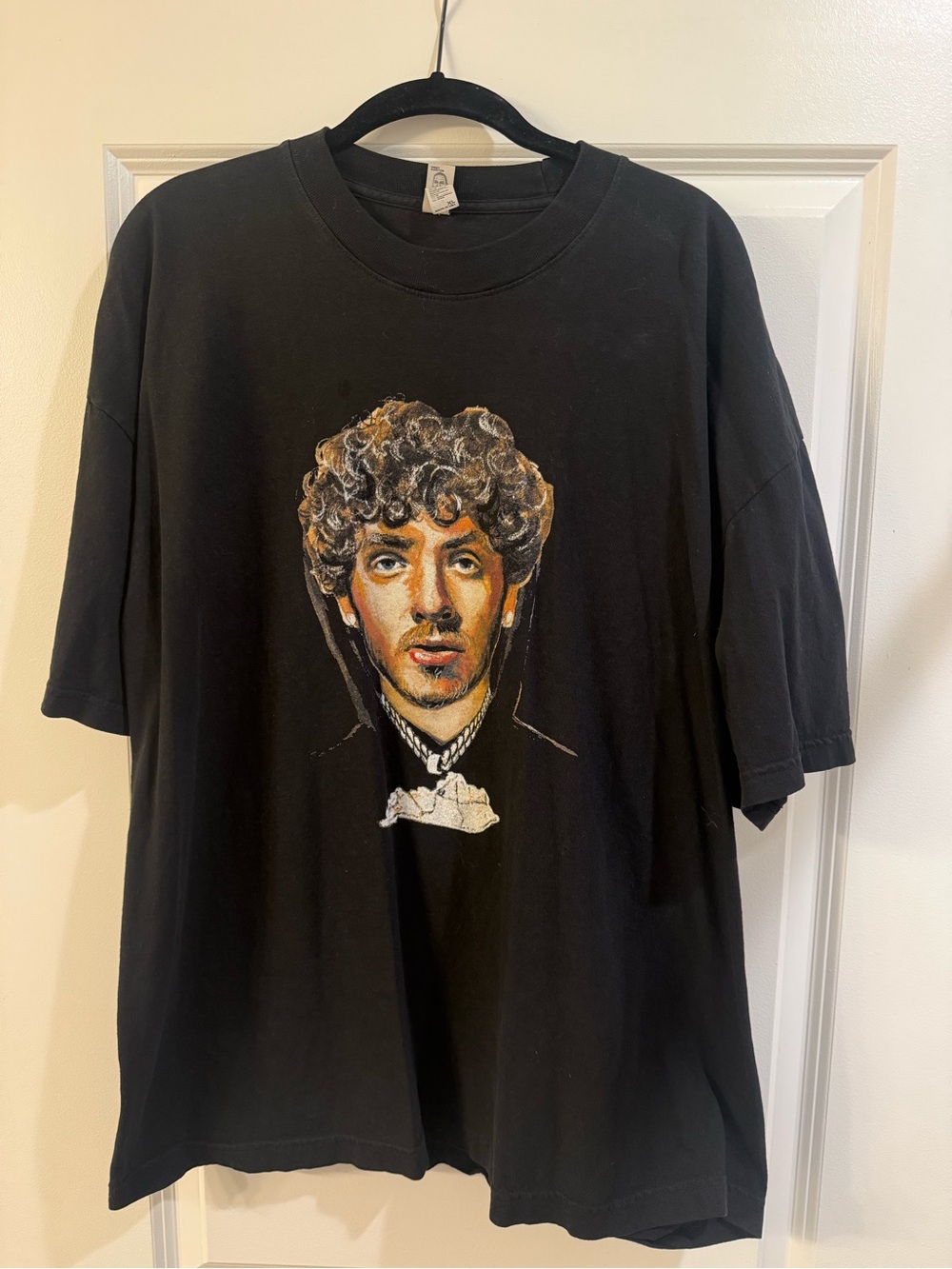 Jack Harlow No Place Like Home Black Men’s T-Shirt with Portrait Print